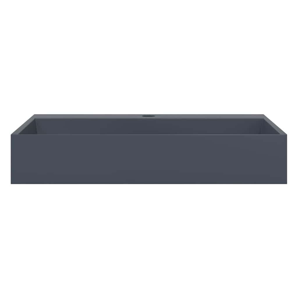 vidaXL Wash Basin 60x38x11 cm Mineral Cast/Marble Cast Anthracite