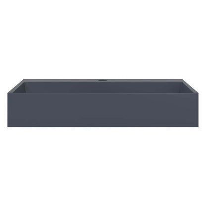vidaXL Wash Basin 60x38x11 cm Mineral Cast/Marble Cast Anthracite