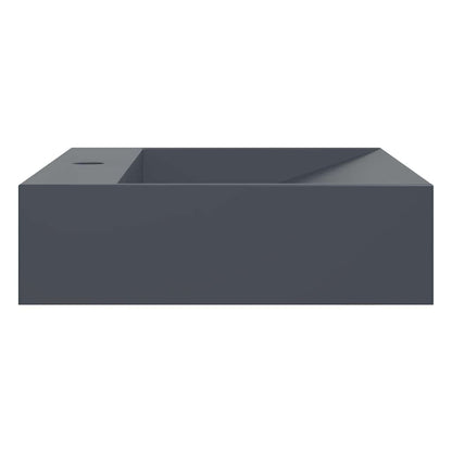 vidaXL Wash Basin 60x38x11 cm Mineral Cast/Marble Cast Anthracite