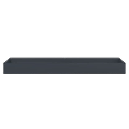 vidaXL Wash Basin 120x46x11 cm Mineral Cast/Marble Cast Anthracite