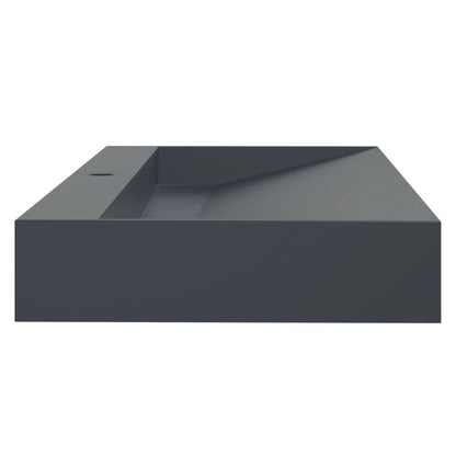 vidaXL Wash Basin 120x46x11 cm Mineral Cast/Marble Cast Anthracite