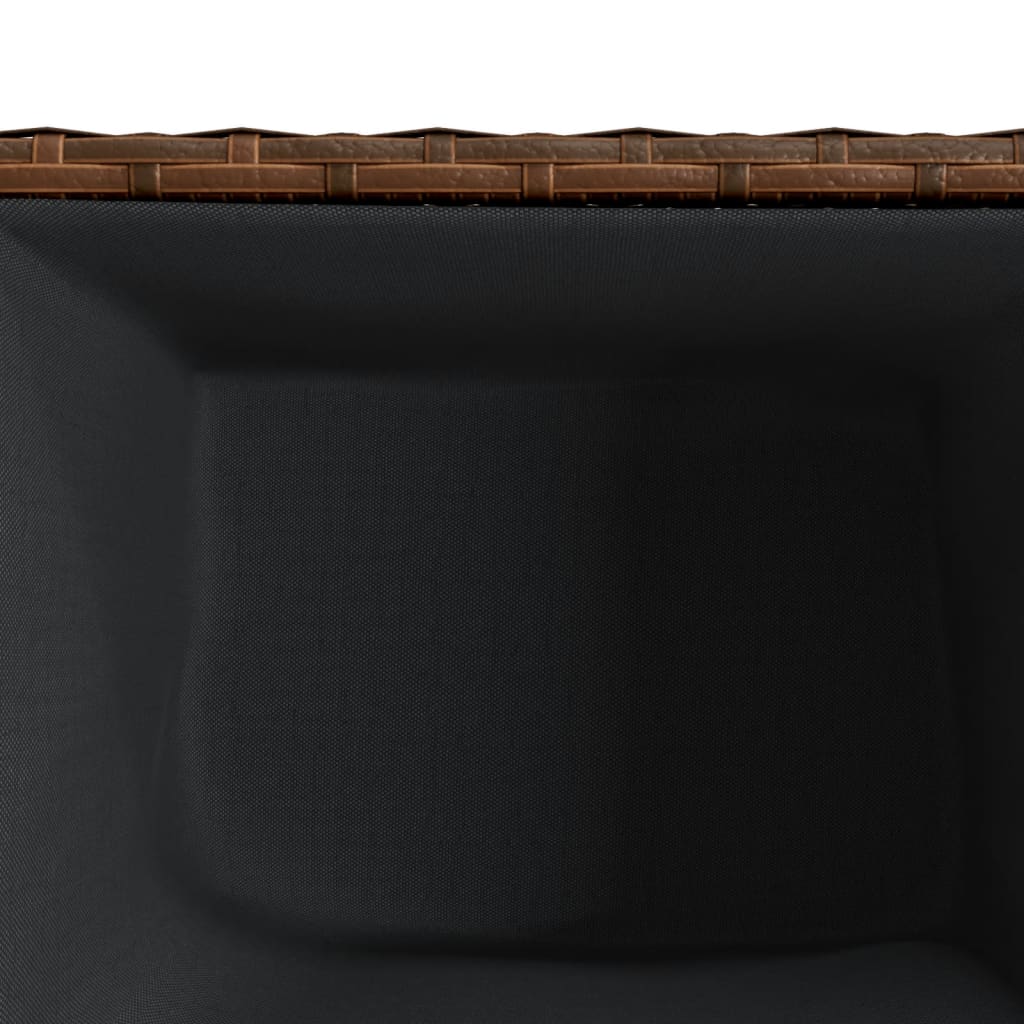vidaXL Garden Planter Brown 36x30x32 cm Poly Rattan
