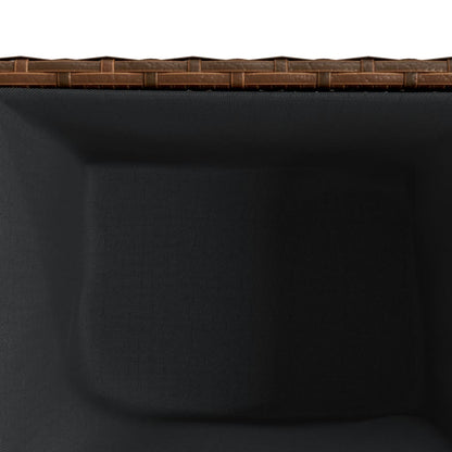 vidaXL Garden Planter Brown 36x30x32 cm Poly Rattan
