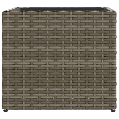 vidaXL Garden Planter Grey 36x30x32 cm Poly Rattan