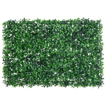  vidaXL Artificial Shrub Leaf Fence 24 pcs Green 40x60 cm