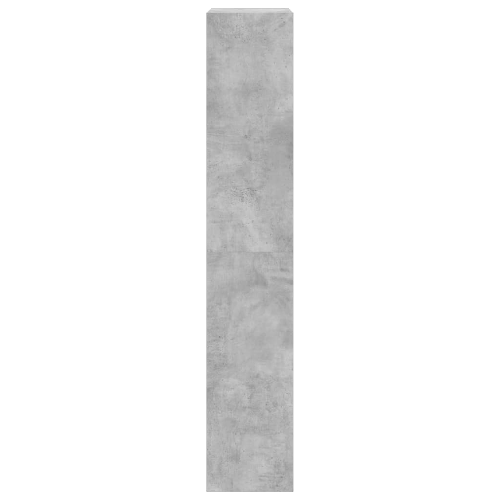 vidaXL Shoe Cabinet with 4 Flip-Drawers Concrete Grey 60x34x187.5 cm