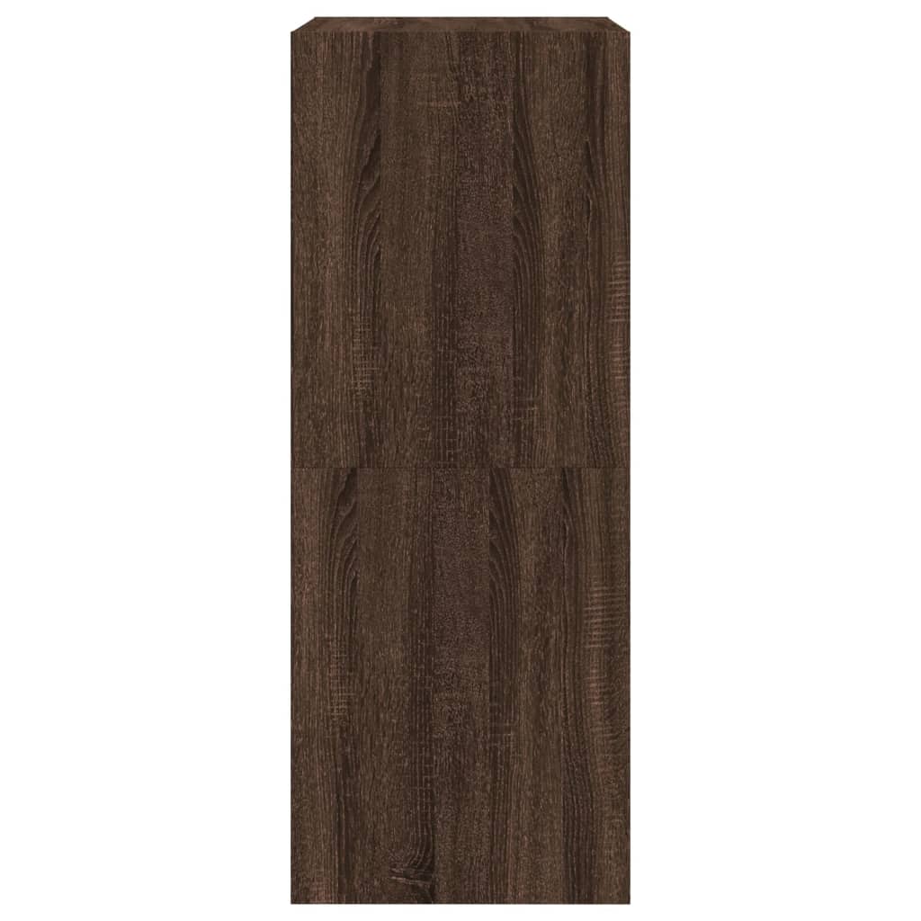 vidaXL Shoe Cabinet with 2 Flip-Drawers Brown Oak 60x42x108 cm