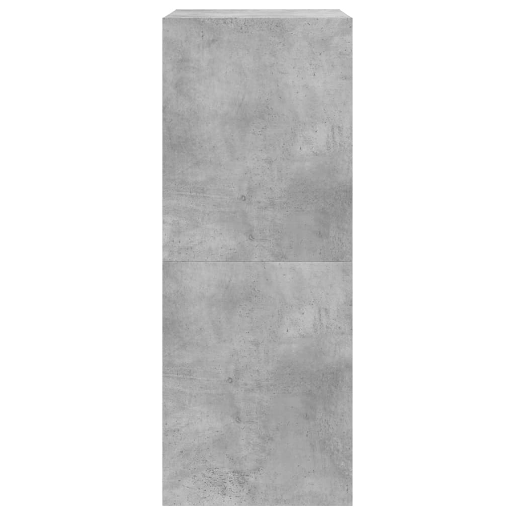 vidaXL Shoe Cabinet with 2 Flip-Drawers Concrete Grey 80x42x108 cm