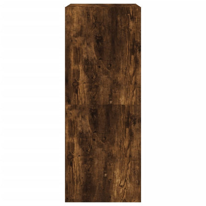 vidaXL Shoe Cabinet with 2 Flip-Drawers Smoked Oak 80x42x108 cm