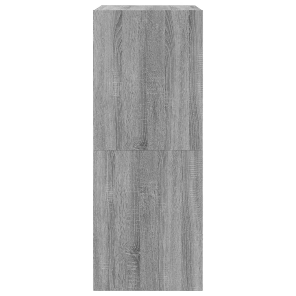 vidaXL Shoe Cabinet with 2 Flip-Drawers Grey Sonoma 80x42x108 cm