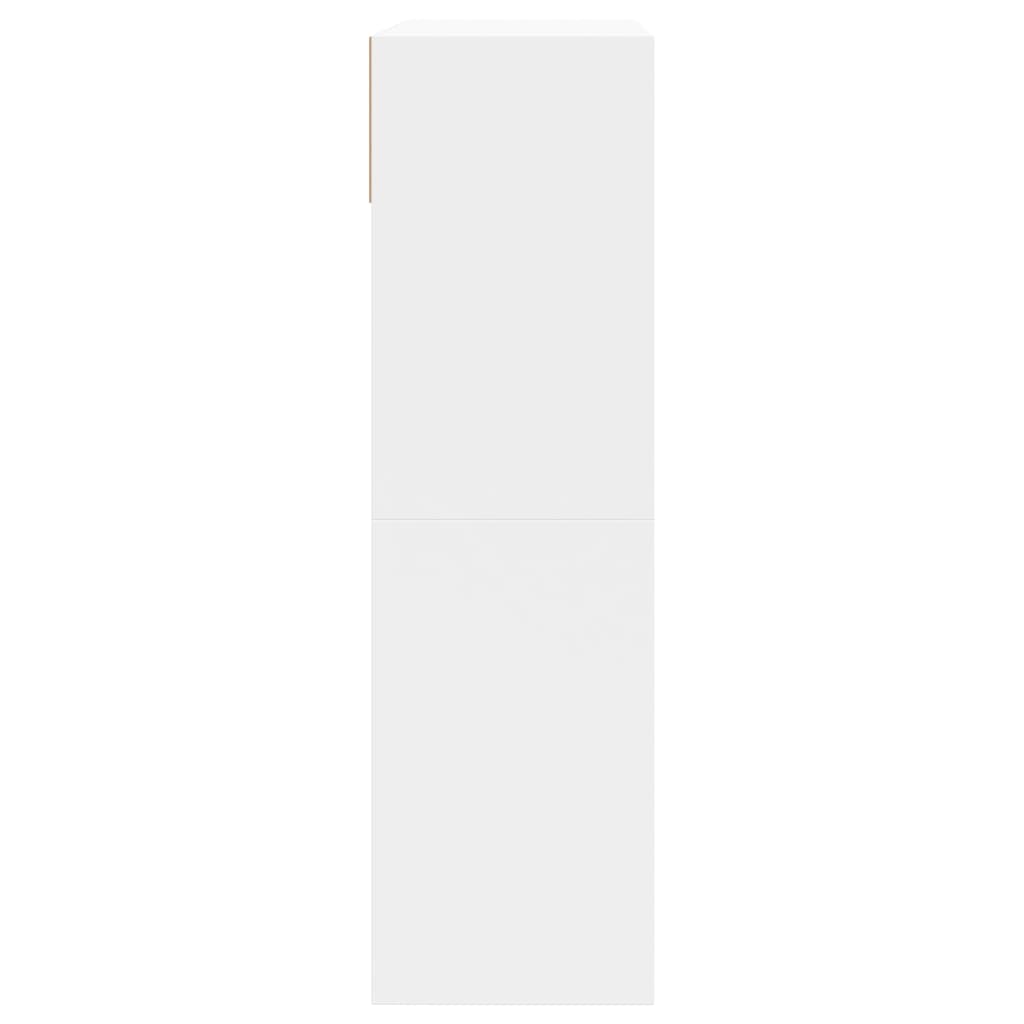 vidaXL Shoe Cabinet with 2 Flip-Drawers White 80x34x116 cm