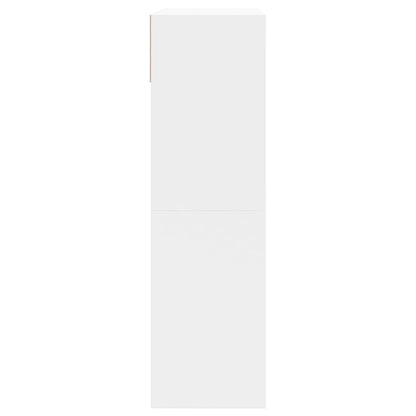 vidaXL Shoe Cabinet with 2 Flip-Drawers White 80x34x116 cm