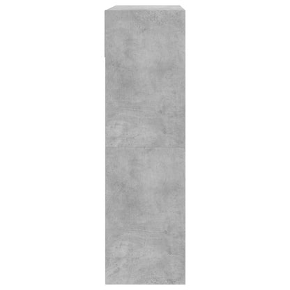 vidaXL Shoe Cabinet with 2 Flip-Drawers Concrete Grey 80x34x116 cm