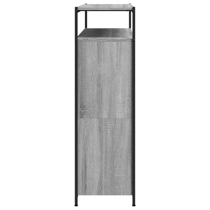 vidaXL Shoe Cabinet with 4 Flip-Drawers Grey Sonoma 100x34x112 cm