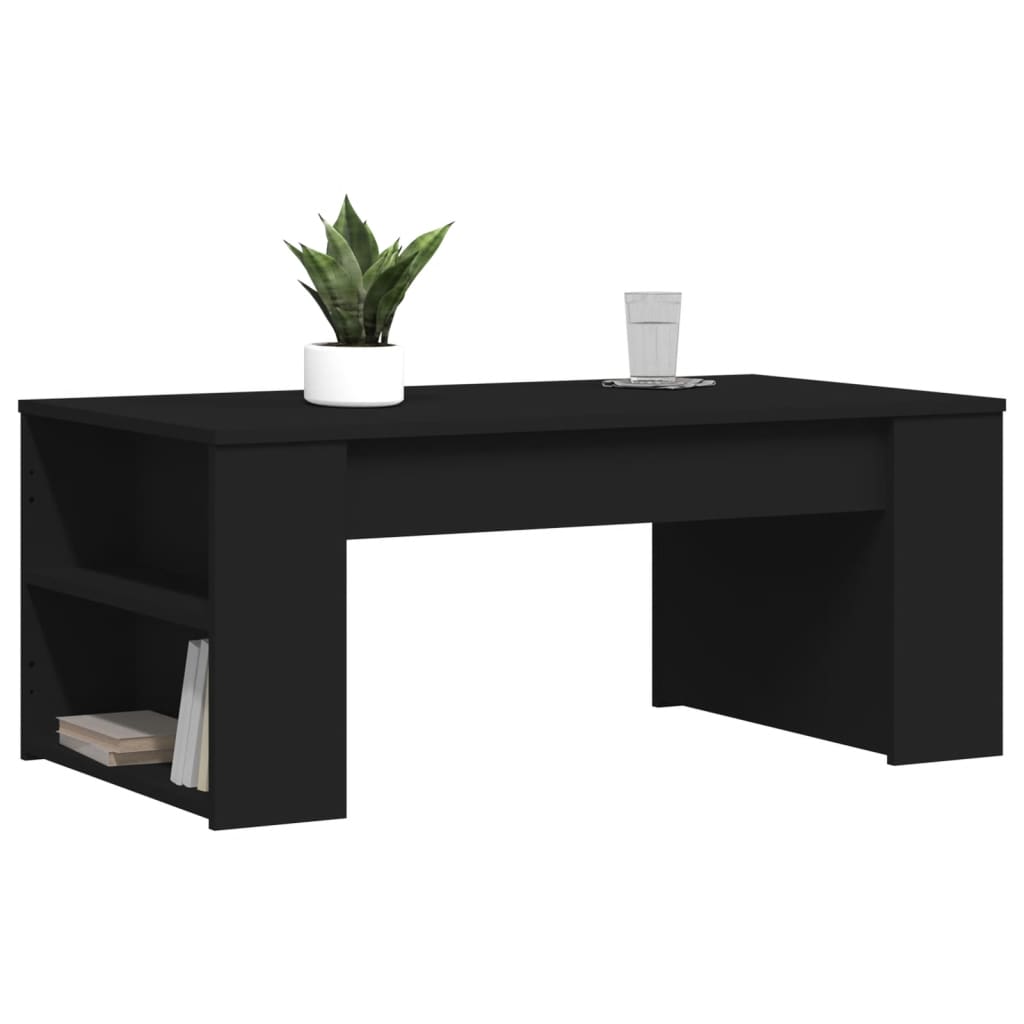vidaXL Coffee Table | Black | Engineered wood | Small coffee table