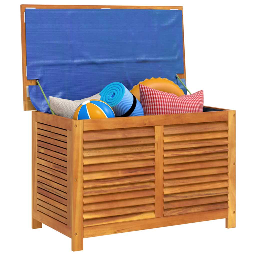 vidaXL Garden Storage Box with Louver 90x50x56 cm Solid Wood Acacia