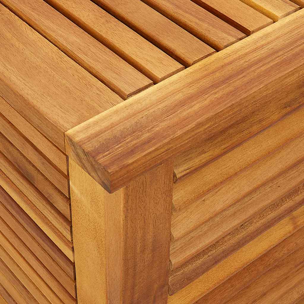 vidaXL Garden Storage Box with Louver 113x50x56 cm Solid Wood Acacia