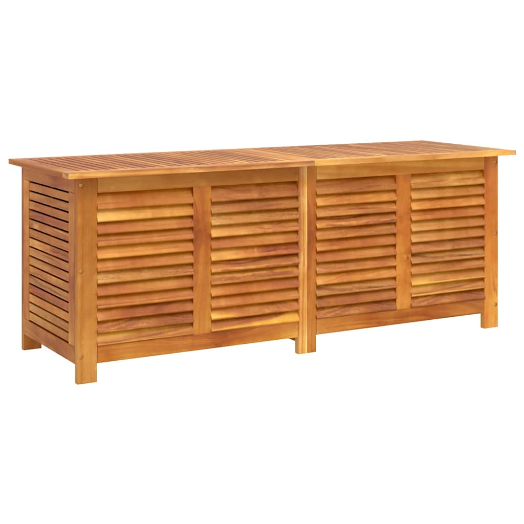 vidaXL Garden Storage Box with Louver 150x50x56 cm Solid Wood Acacia