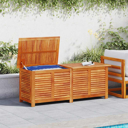 vidaXL Garden Storage Box with Louver 150x50x56 cm Solid Wood Acacia