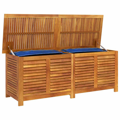 vidaXL Garden Storage Box with Louver 150x50x56 cm Solid Wood Acacia