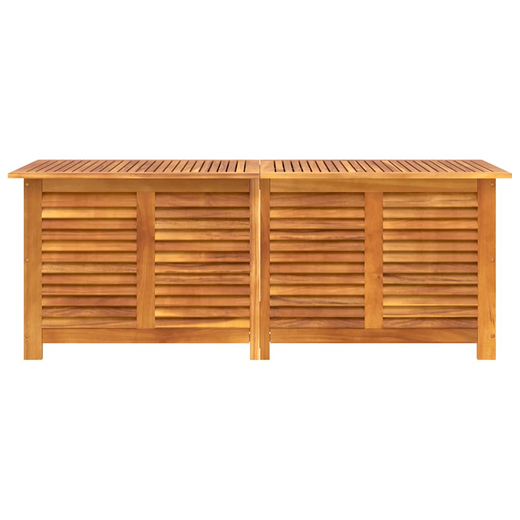vidaXL Garden Storage Box with Louver 150x50x56 cm Solid Wood Acacia