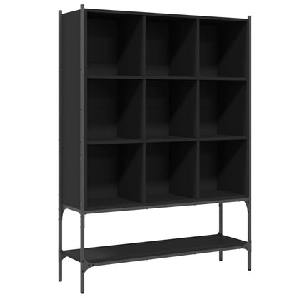 vidaXL Bookcase | Black | Engineered wood, steel | Medium | Bookcase