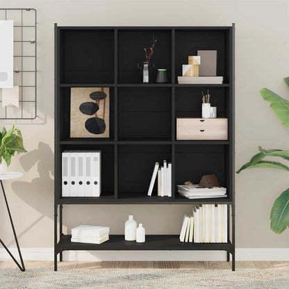 vidaXL Bookcase Black 102x30x141,5 cm Engineered Wood