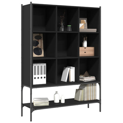 vidaXL Bookcase | Black | Engineered wood, steel | Medium | Bookcase