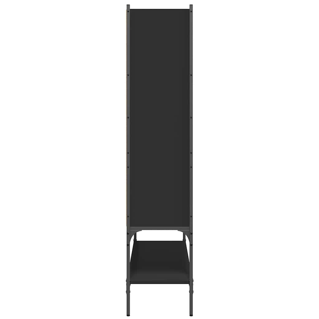 vidaXL Bookcase Black 102x30x141,5 cm Engineered Wood