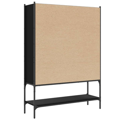 vidaXL Bookcase | Black | Engineered wood, steel | Medium | Bookcase