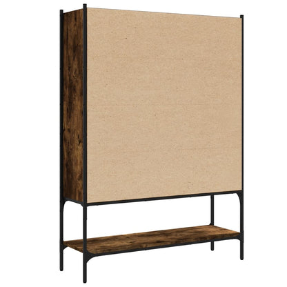 vidaXL Bookcase Smoked Oak 102x30x141.5 cm Engineered Wood