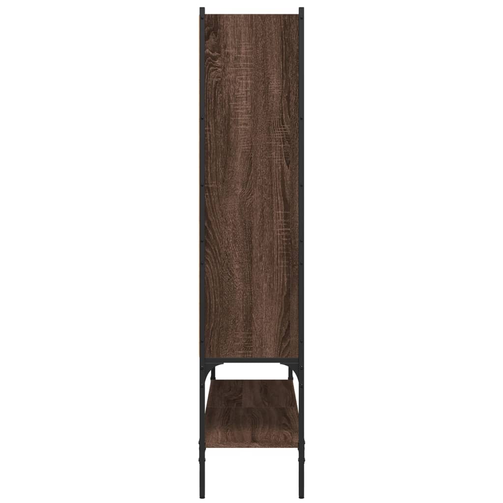 vidaXL Bookcase Brown Oak 102x30x141.5 cm Engineered Wood