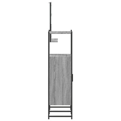vidaXL 3 Piece Bathroom Cabinet Set Grey Sonoma Engineered Wood