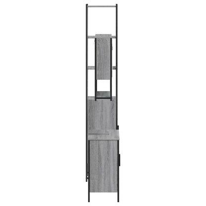 vidaXL 3 Piece Bathroom Furniture Set Grey Sonoma Engineered Wood