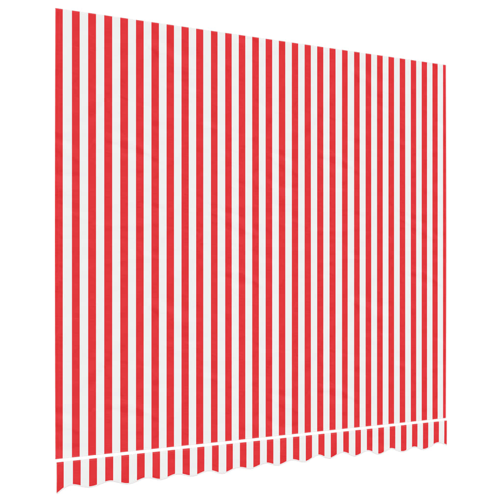 vidaXL Replacement Fabric for Awning Red and White Stripe 3x2.5 m