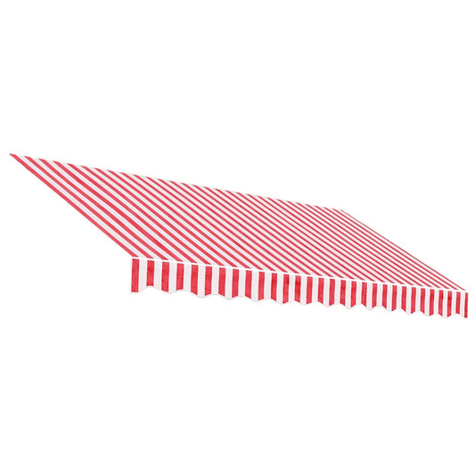 vidaXL Awning Replacement Fabric Red and White 3x2.5 m Polyester
