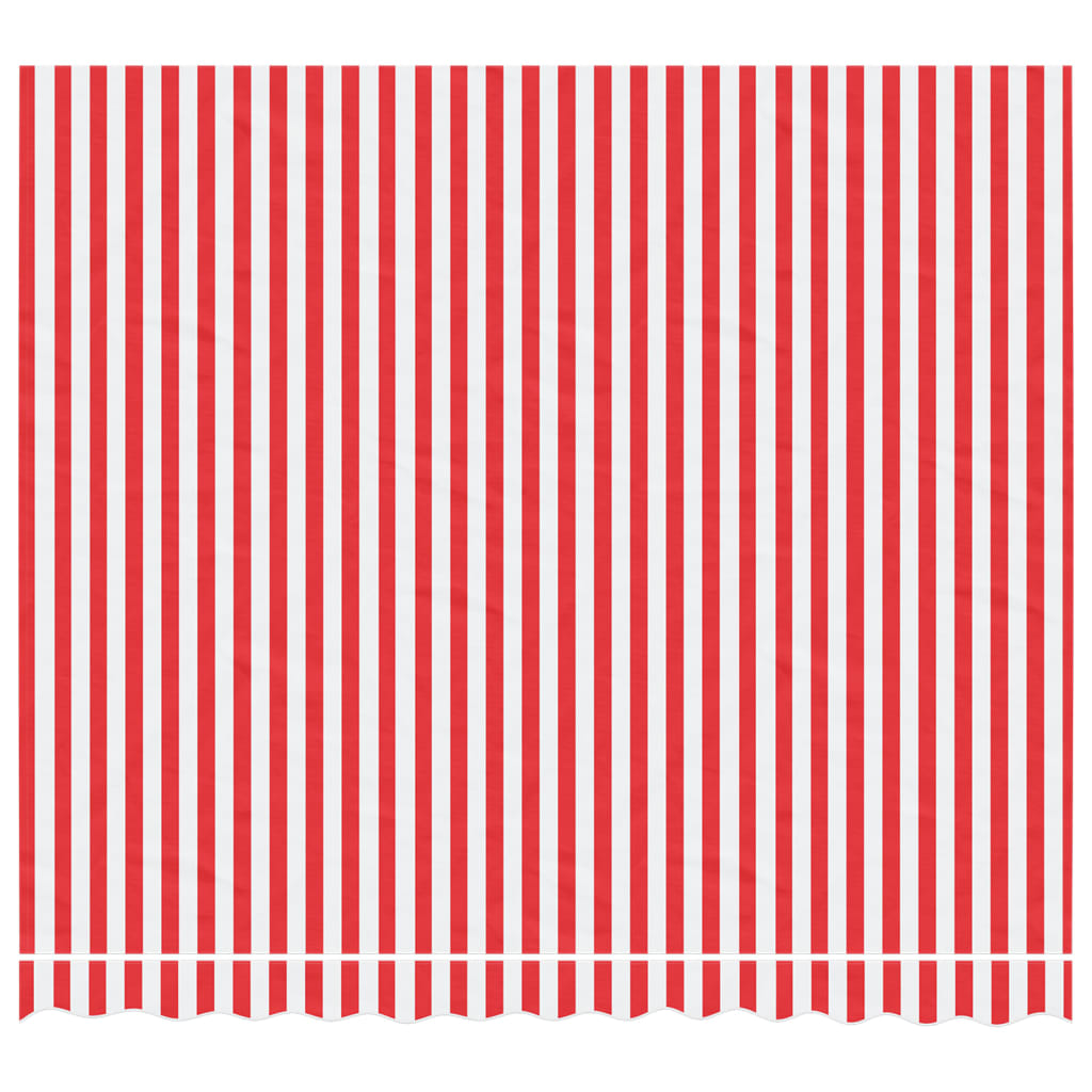 vidaXL Replacement Fabric for Awning Red and White Stripe 3x2.5 m