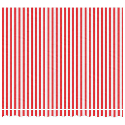 vidaXL Replacement Fabric for Awning Red and White Stripe 3x2.5 m
