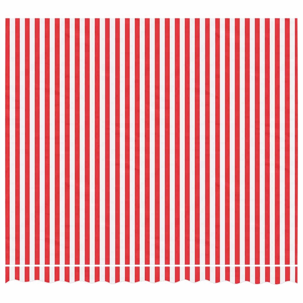 vidaXL Awning Replacement Fabric Red and White 3x2.5 m Polyester