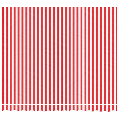 vidaXL Awning Replacement Fabric Red and White 3x2.5 m Polyester