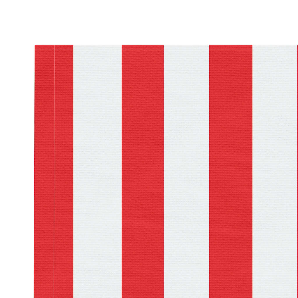 vidaXL Awning Replacement Fabric Red and White 3x2.5 m Polyester