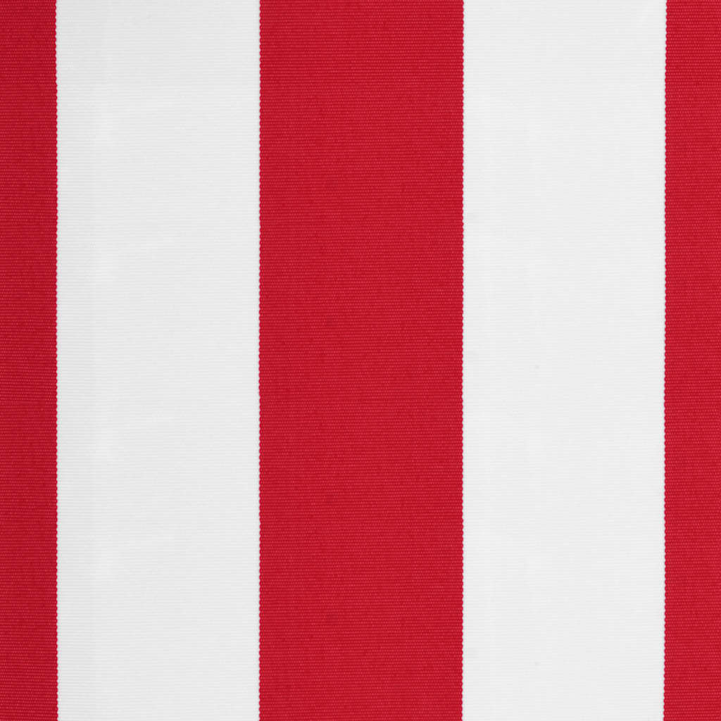 vidaXL Awning Replacement Fabric Red and White 3x2.5 m Polyester