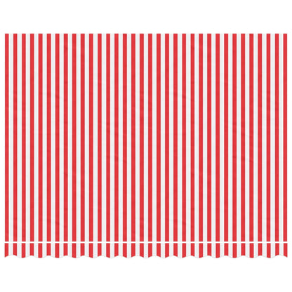 vidaXL Replacement Fabric for Awning Red and White Stripe 3.5x2.5 m