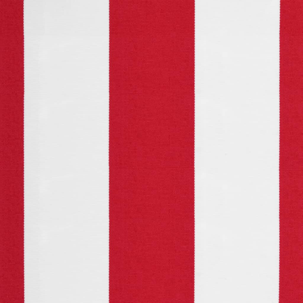 vidaXL Replacement Fabric for Awning Red and White Stripe 3.5x2.5 m