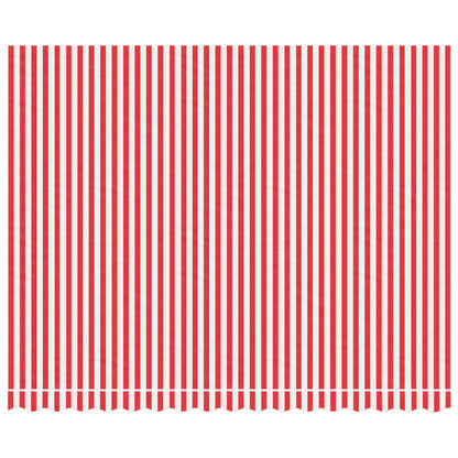 vidaXL Replacement Fabric for Awning Red and White Stripe 4x3 m
