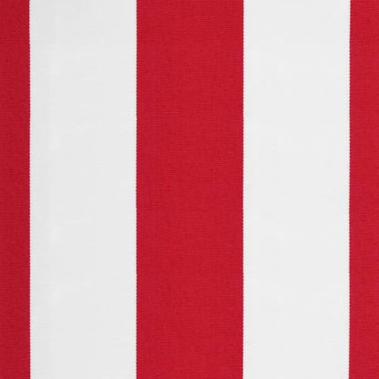 vidaXL Replacement Fabric for Awning Red and White Stripe 4x3 m