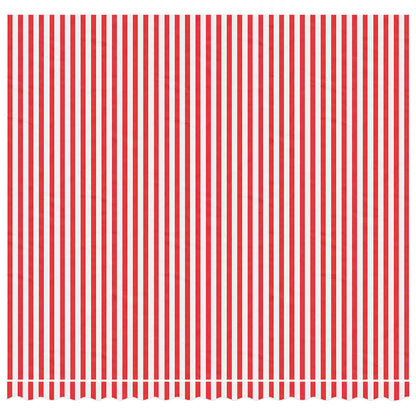 vidaXL Awning Replacement Fabric Red and White 4x3.5 m Polyester