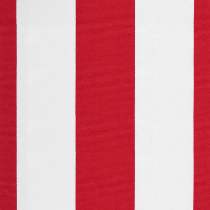 vidaXL Awning Replacement Fabric Red and White 4x3.5 m Polyester