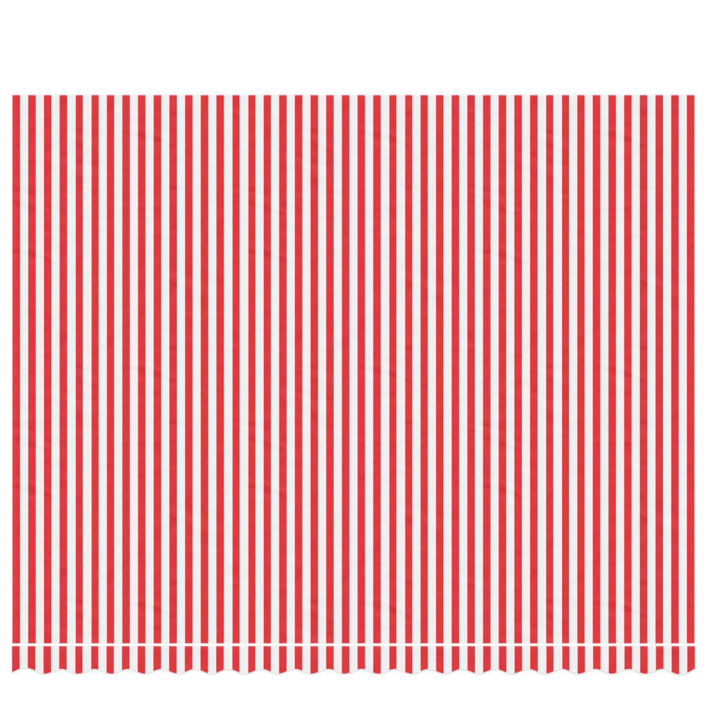 vidaXL Replacement Fabric for Awning Red and White Stripe 4.5x3.5 m