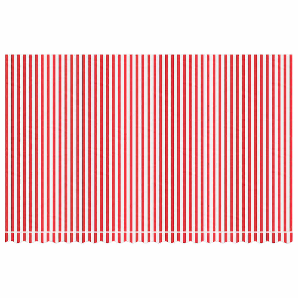 vidaXL Awning Replacement Fabric Red and White 5x3 m Polyester